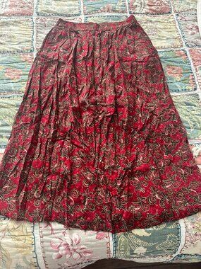 90's skirt, red and green